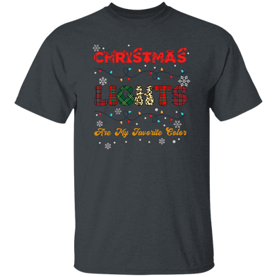 Christmas Lights Are My Favorite Color, Retro Christmas Unisex T-Shirt