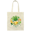 Patrick Day Anniversary, Love This Day, Shamrock Lover Gift Canvas Tote Bag