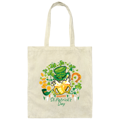 Patrick Day Anniversary, Love This Day, Shamrock Lover Gift Canvas Tote Bag