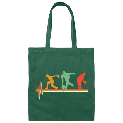 Bowling Lover, Retro Bowling Lover Gift Canvas Tote Bag