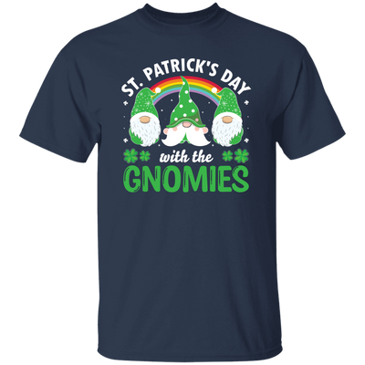 "Join in on the festive fun with our St Patrick's Day With The Gnomies, Patrick Gnome Unisex T-Shirt. Show off your holiday spirit with this charming and comfortable t-shirt, perfect for celebrating with friends and family. Order now and get ready to spread some luck of the Irish!"