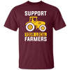 Support Your Local Farmers, Trucktor Retro, Retro Farming Unisex T-Shirt