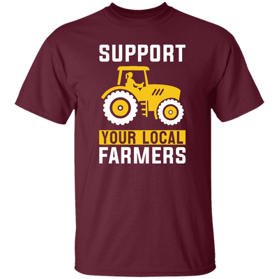 Support Your Local Farmers, Trucktor Retro, Retro Farming Unisex T-Shirt