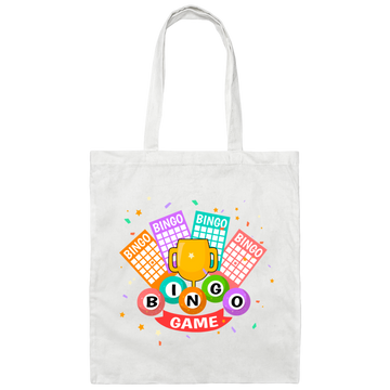 Bingo Trophy, Get The Trophy, Win The Game, Bingo Canvas Tote Bag