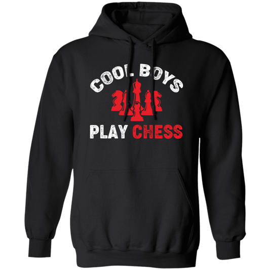 Cool Boys Play Chess, Chess Player, Chess Team Pullover Hoodie