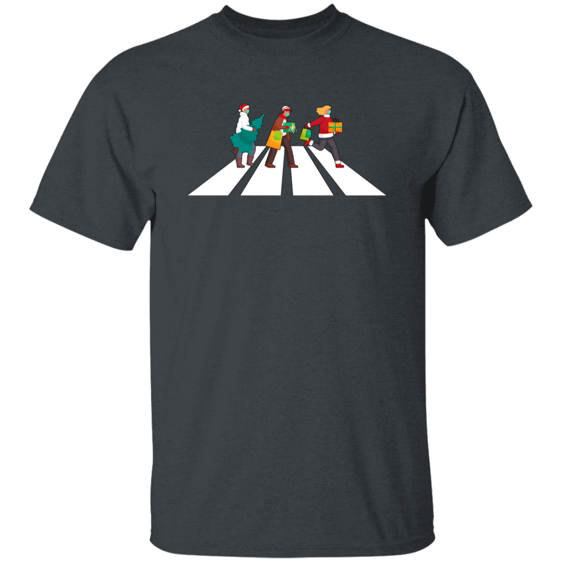 Merry Xmas, Happy Man Cross The Road, Cross On A Street Unisex T-Shirt