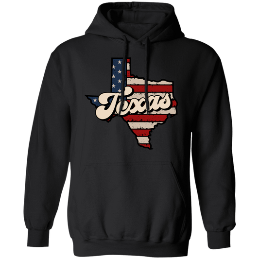 Texas State, Retro America, Retro Texas, Cowboy Style Pullover Hoodie