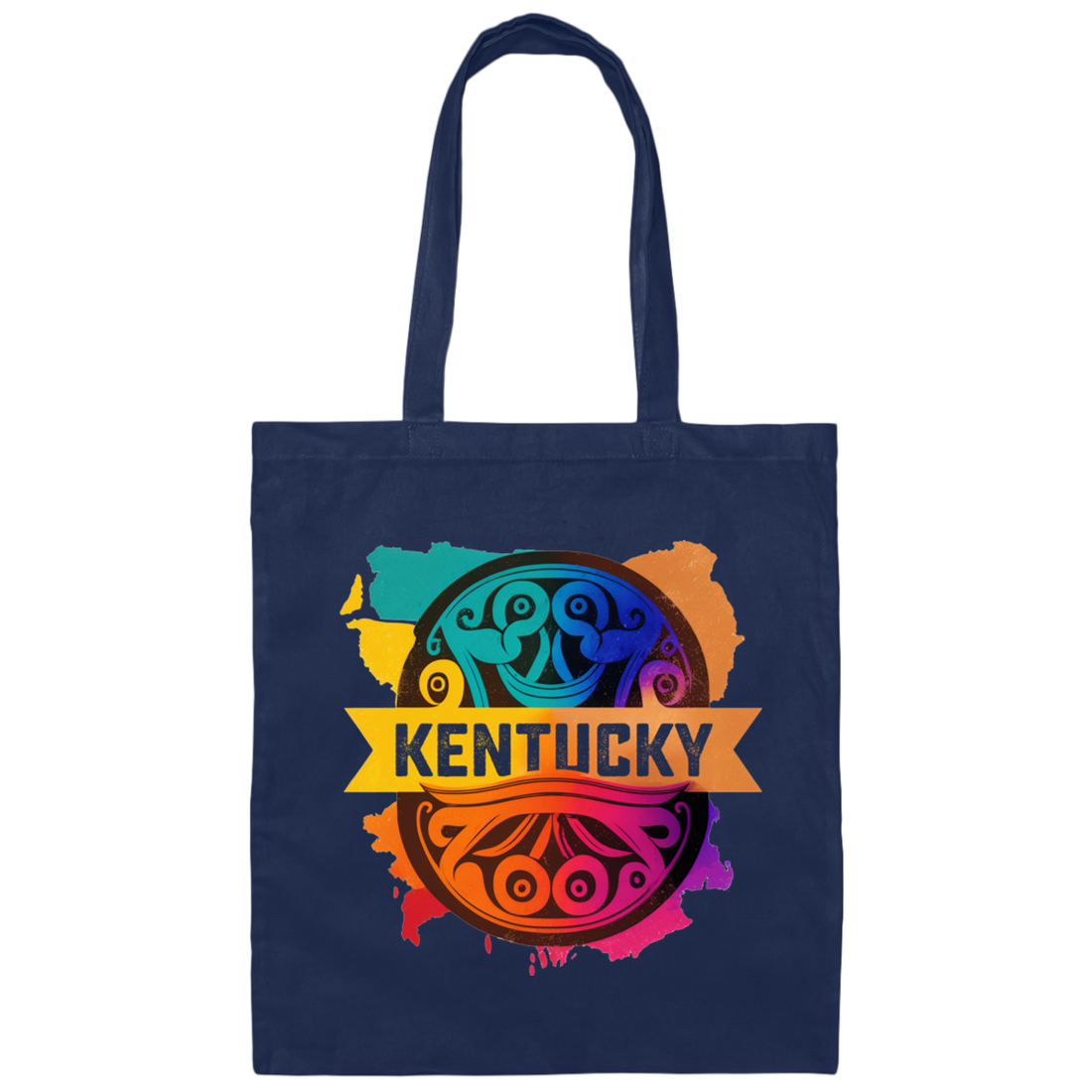 Love Kentucky, Best Of Colorful Gift, Mixed Pattern, Kentuky Lover Canvas Tote Bag