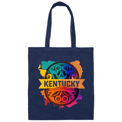 Love Kentucky, Best Of Colorful Gift, Mixed Pattern, Kentuky Lover Canvas Tote Bag