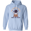 Halloween Space, Trick Or Treat, Horror Astronaut Pullover Hoodie