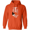 Skeleton Play Pumpkin, Happy Halloween, Lungs Bones, Skeleton Wear Witch Hat Pullover Hoodie