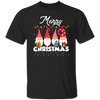 Gnome Xmas, Set Of Gnome, Cute Gnome, Xmas Lights, Merry Christmas, Trendy Christmas Unisex T-Shirt