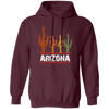 Arizona US State, Cactus Retro, Love Cactus, Best Of Cactus, Love Arizona Pullover Hoodie