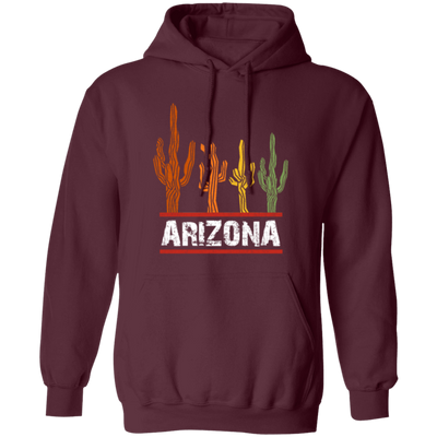 Arizona US State, Cactus Retro, Love Cactus, Best Of Cactus, Love Arizona Pullover Hoodie