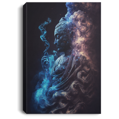 Buddha Lover, Smoke In Buddha Shape, Mysthery Buddha, Buddha Region Canvas