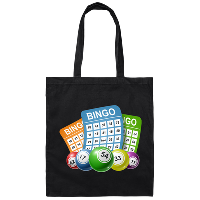 Love Bingo Game, Bingo Ticket, Lottery Bingo, Bingo Balls Canvas Tote Bag