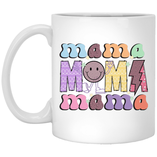 Mama Gift, Mother's Day Gift, Groovy Mama, Mom Gift White Mug