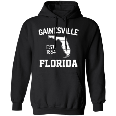 Gainesville, Florida, EST 1854, Florida Silhouette, American State Pullover Hoodie