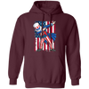 Dabbing Uncle, 4th Of July Gift, Great July 4th, American Flag, US Dabbing Pullover Hoodie