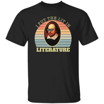 I Put The Lit In Literature, Retro Literature Unisex T-Shirt