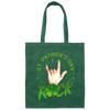 Rock Lover, St Patricks Day, Sign Of The Horns Hand Logo Gift Canvas Tote Bag