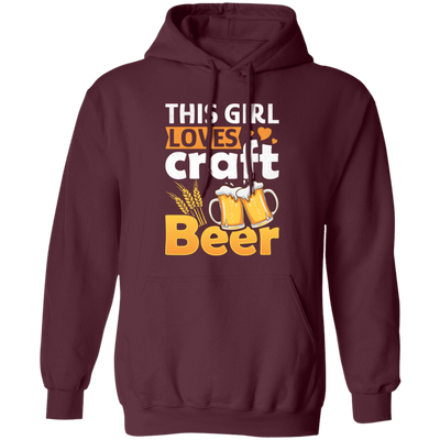 This Girl Love Craft Beer, Beer Lover, Retro Beer Pullover Hoodie