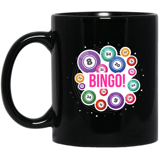 Go Bingo, Love Bingo, Best To Yell, Love To Holler In Bingo Black Mug