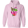 Love Grinch, Pink Grinch, Funny Love Grinch, Trendy Grinch, Merry Christmas, Trendy Christmas Pullover Hoodie