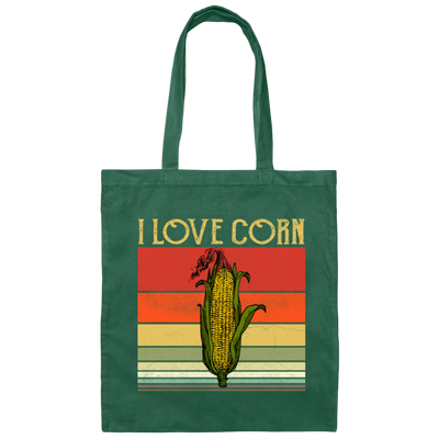 I Love Corn Retro Corn My Corn Here Canvas Tote Bag