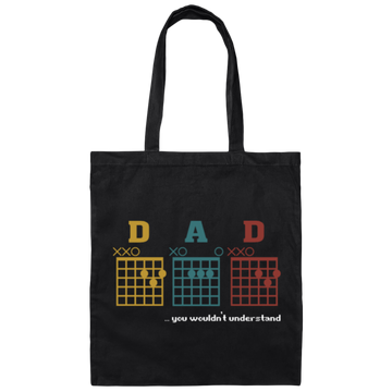 You Would Not Understand, Vintage Guitar Chord, Dad Meaningful Guitar, Gift For Dad Kids Canvas Tote Bag