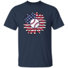 American Baseball, Sunflower Baseball, Leopard Sunflower-3 Unisex T-Shirt