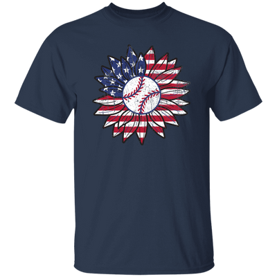 American Baseball, Sunflower Baseball, Leopard Sunflower-3 Unisex T-Shirt