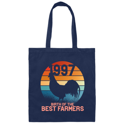 Retro Farmer Gift 1997 Birthday Present Farm Agriculture Canvas Tote Bag