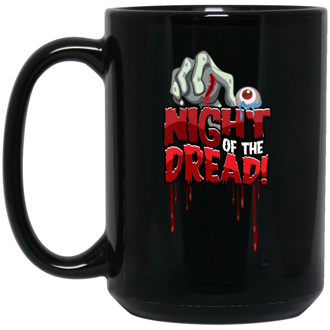 Night Of The Dread, Death Hand, Dead Eye, Horror Nights Black Mug