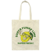 Super Funky Lime Super Fresh, Fresh Lime, Lime Fruit Canvas Tote Bag