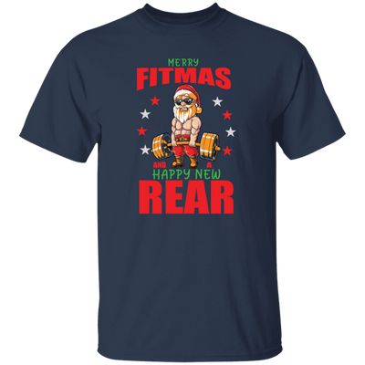 Merry Fitmas And Happy New Rear, Merry Xmas, Funny Gym Fitness In Christmas, Fit Santa Unisex T-Shirt