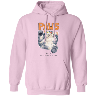 Cat Paws, When You Need A Hands, Cute Stupid Cat Pullover Hoodie