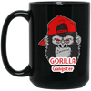 Gorilla Gangster, Best Gorilla, Cool Gorilla, Funny Gangster Gorilla Black Mug