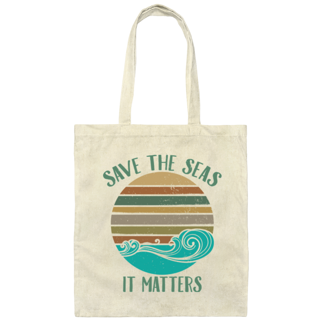 Environmentalist Ocean Awareness, Save The Seas, It Matters, Our Seas Canvas Tote Bag