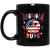 American Dude, Proud Of America, American Smile, Retro American Black Mug