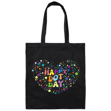 Happy Dot Day, Love Dot Day, Dot Day, Love Dots Canvas Tote Bag