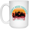 I Don't Need Therapy, I Just Need To Go Hiking, Retro Hiking White Mug