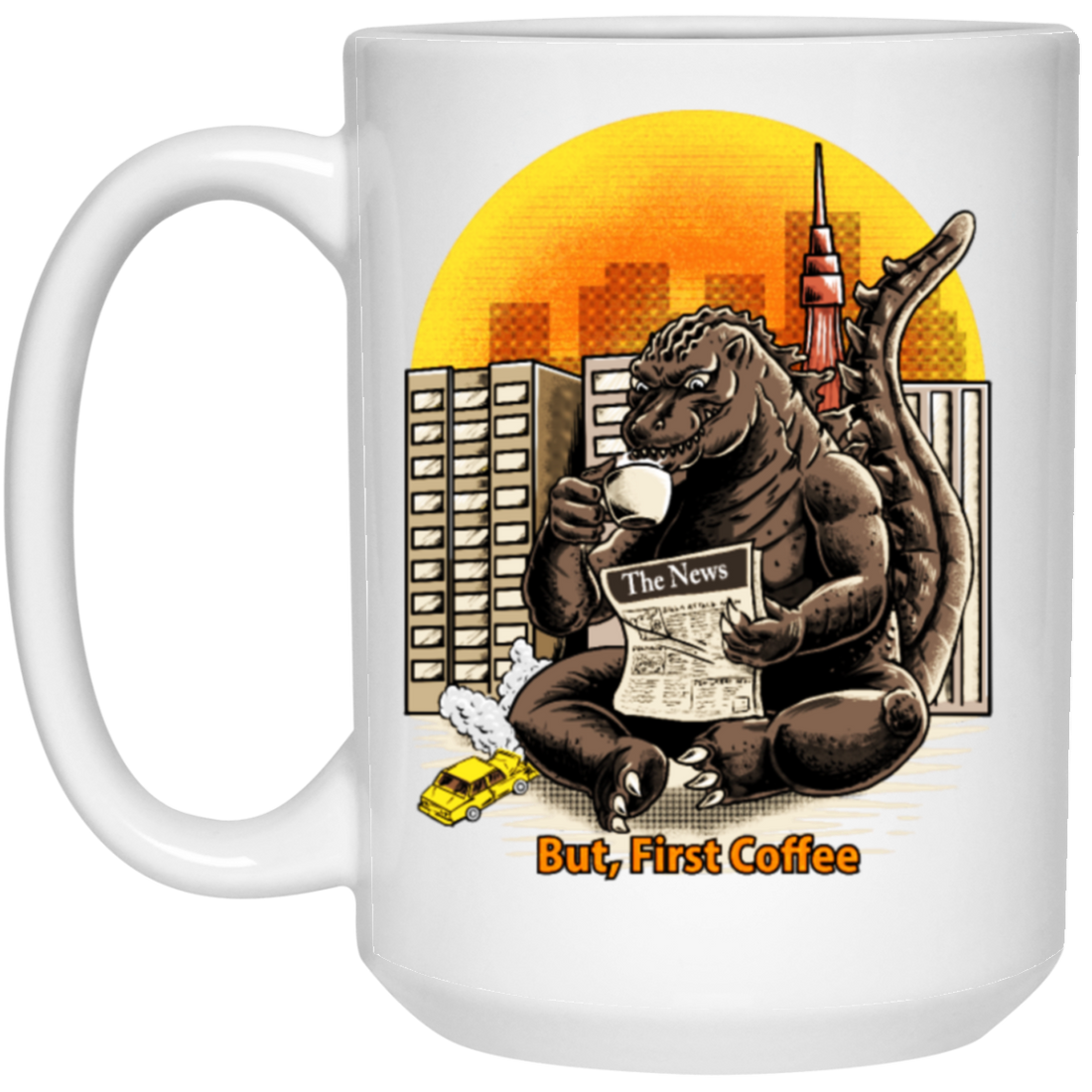 But, First Coffee, The King Of Monsters, Giant Gorilla, Big Gorilla Gift White Mug
