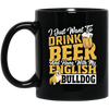 Love Bulldog, Love Beer, Love To Drink Beer, Best Of Beer  Lover Gift Black Mug