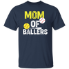 Mom Of Ballers, Baseball Sport, Retro Baseball Player Unisex T-Shirt