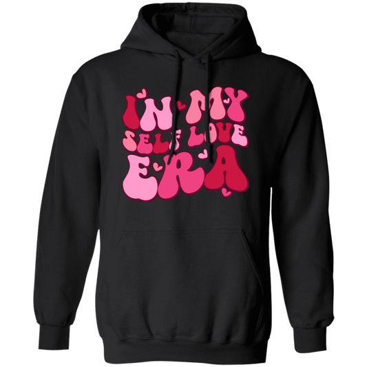 In My Self Love Era, Love Era, Groovy Love, Groovy Valentine, Valentine's Day, Trendy Valentine Pullover Hoodie