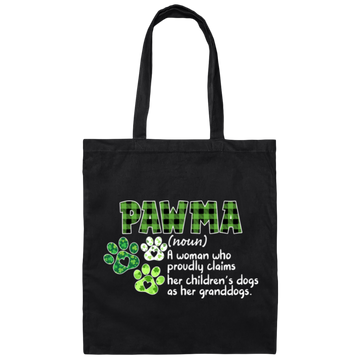 Love Pawma Gift, Patricks Day Gift, Love Pawma Who Is A Woman Canvas Tote Bag