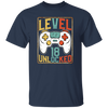 Level 18 Unlocked, Birthday 18th, Video Games Lover, Best 18th Gift Unisex T-Shirt