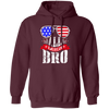 American Flag, All American Bro, American Sunglasses Pullover Hoodie