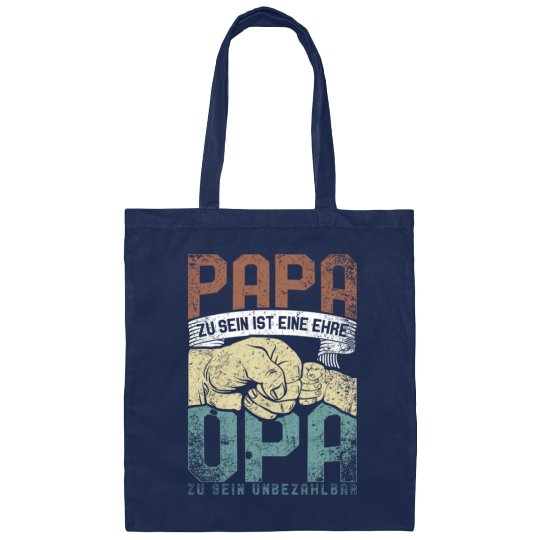 Being A Dad Is An Honor Being A Grandpa Gift Canvas Tote Bag